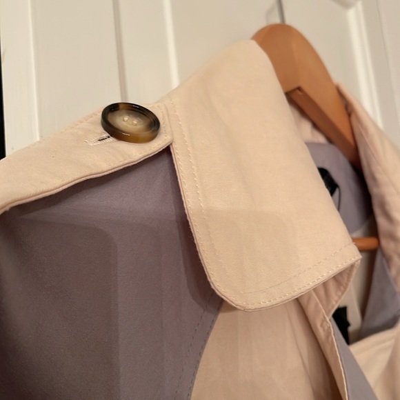 NWT Nasty Gal Colourblock Double Breasted BeltedTrench Coat Size 10 - Picture 8 of 13